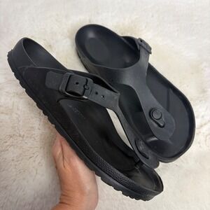 Birkenstock Gizeh EVA Black Waterproof Thong Sandals Womens 38 L7 M5